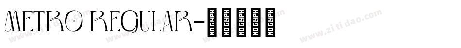 Metro Regular字体转换